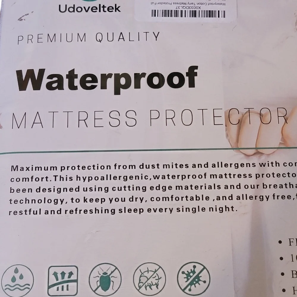 White Waterproof Mattress Cover for Ultimate Protection